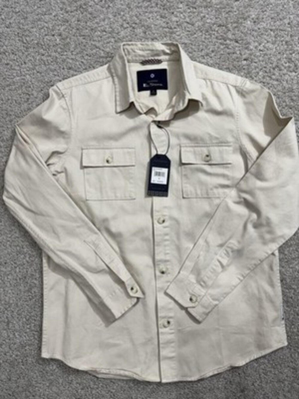 NEW ORIGINAL BEN SHERMAN Birch Pocket Shirt Jacket Size Medium BS14LW250